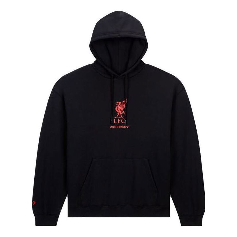Суитчър Converse LFC Loose-Fit Logo Hoodie Черно | 10026265-A03