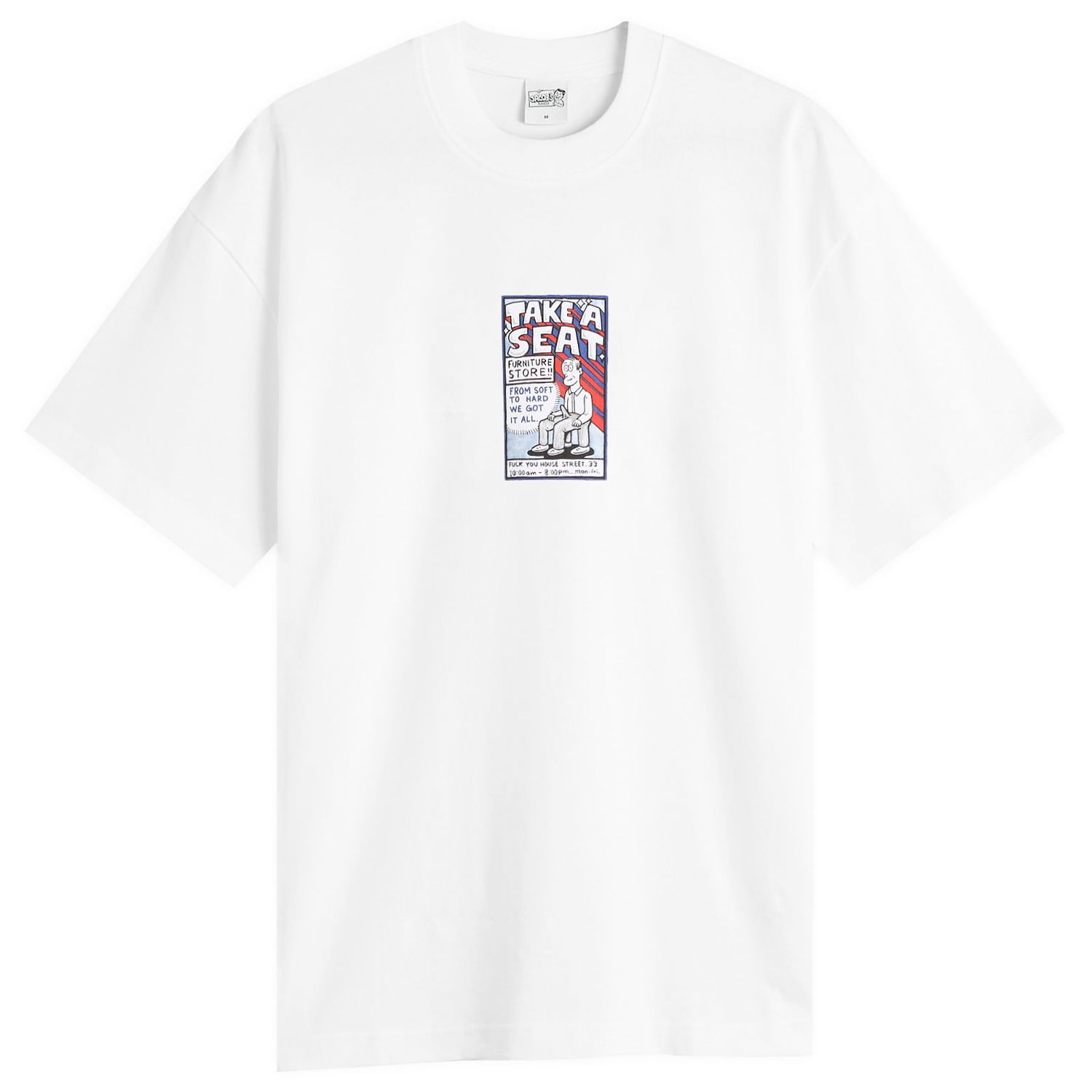 Тениска Polar Skate Co. Take A Seat Graphic T-Shirt, Size Small, Polar Skate Co. Бяло | PSC-F25-33-WHT, 1