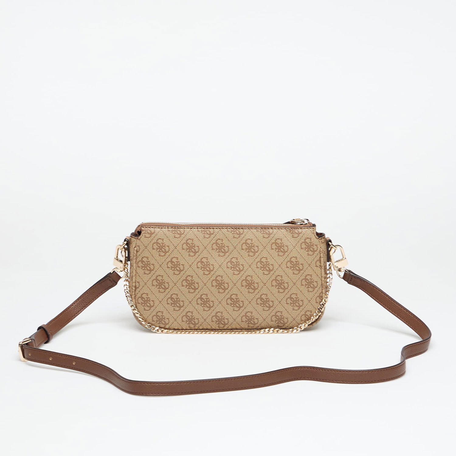 Дамска чанта GUESS GUESS Noelle II Double Pouch Crossbody Bag Бежово | HWBG9672710-LGW, 1