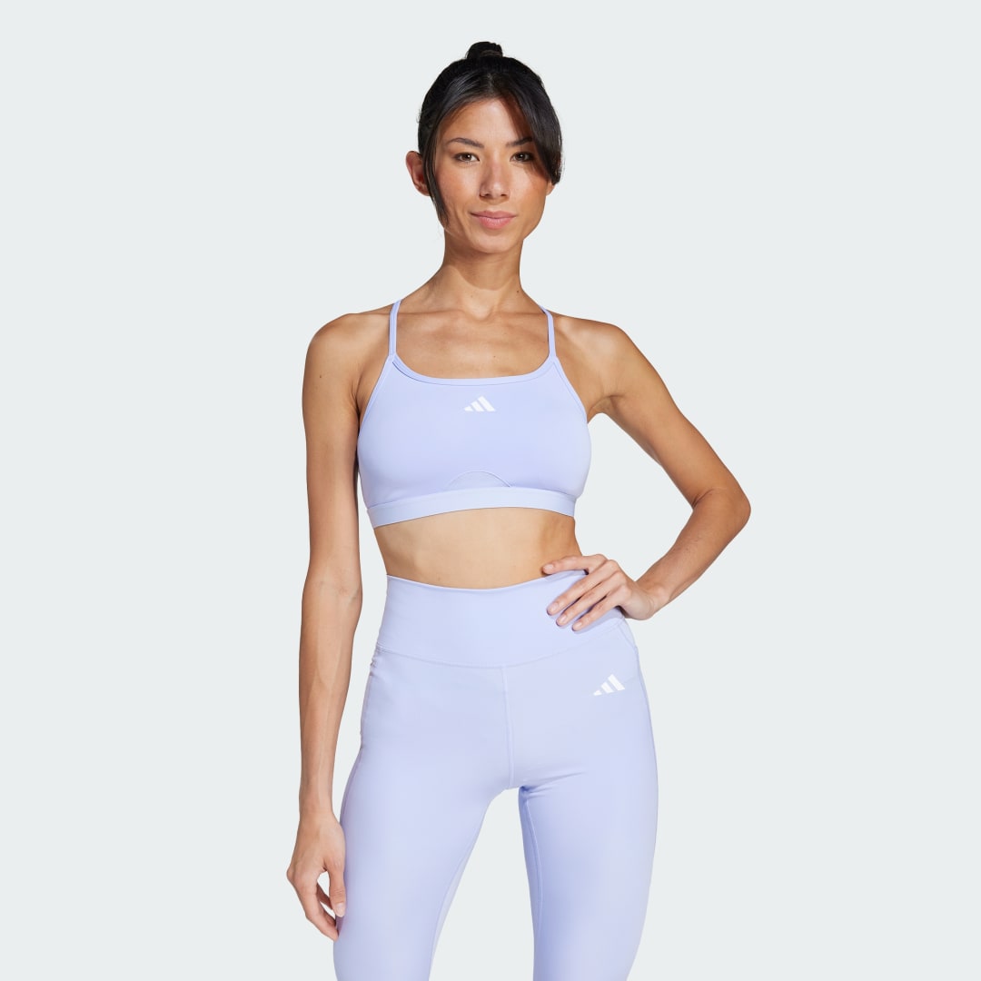 Сутиен adidas Performance Aeroreact Training Sports Bra Лилаво | JI5592, 0