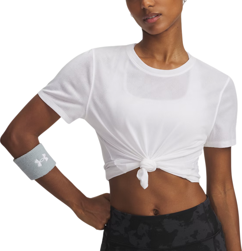 Тениска Under Armour Launch Jacquard Short Sleeve T-Shirt Бяло | 6005096-100