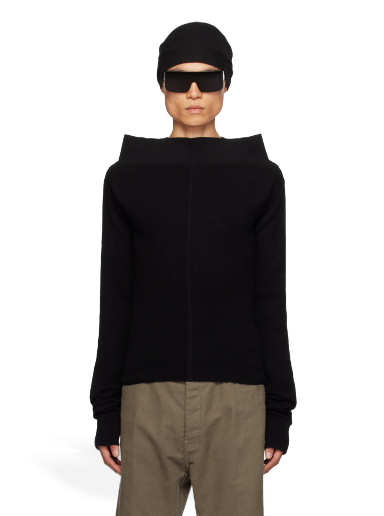 Пуловер Rick Owens Rib Turtleneck Черно | RR02C7691 CHWSR