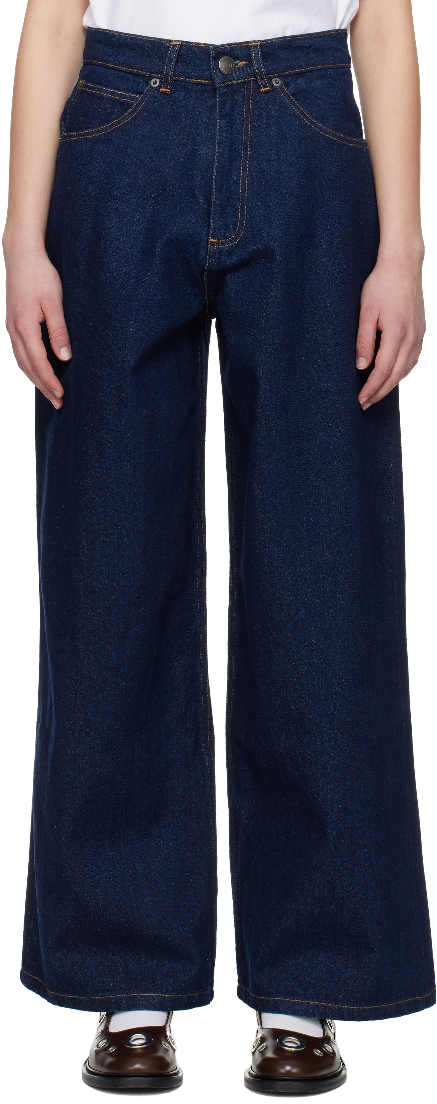 Дънки Charles Jeffrey Loverboy Charles Jeffrey LOVERBOY Wide Leg Jeans Синьо | 054040502, 0