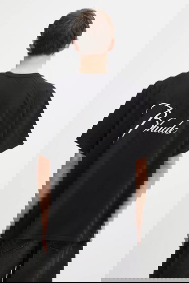 Тениска Rhude Classique Raglan Cotton T-Shirt Черно | RHFW25TT09012, 0