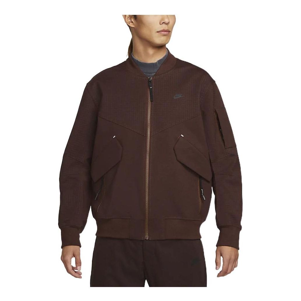 Яке бомбър Nike Sportswear Tech Pack Unlined Zipper Jacket Кафяво | DM5502-215, 0