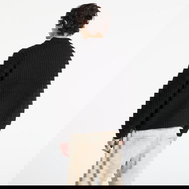 Пуловер OBEY Collegiate Ribbed Knit Sweater Черно | 151000110-BKM, 2