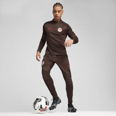 Суитчър Puma FC St. Pauli Men's Quarter-Zip Training Top Кафяво | 778721_05, 3