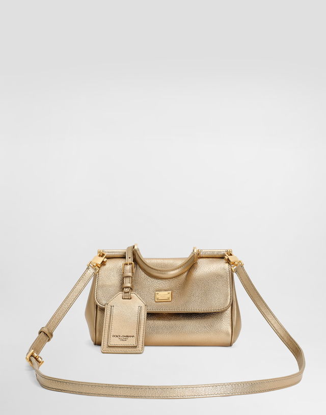 My Sicily Pebbled Leather Top Handle Flap Bag