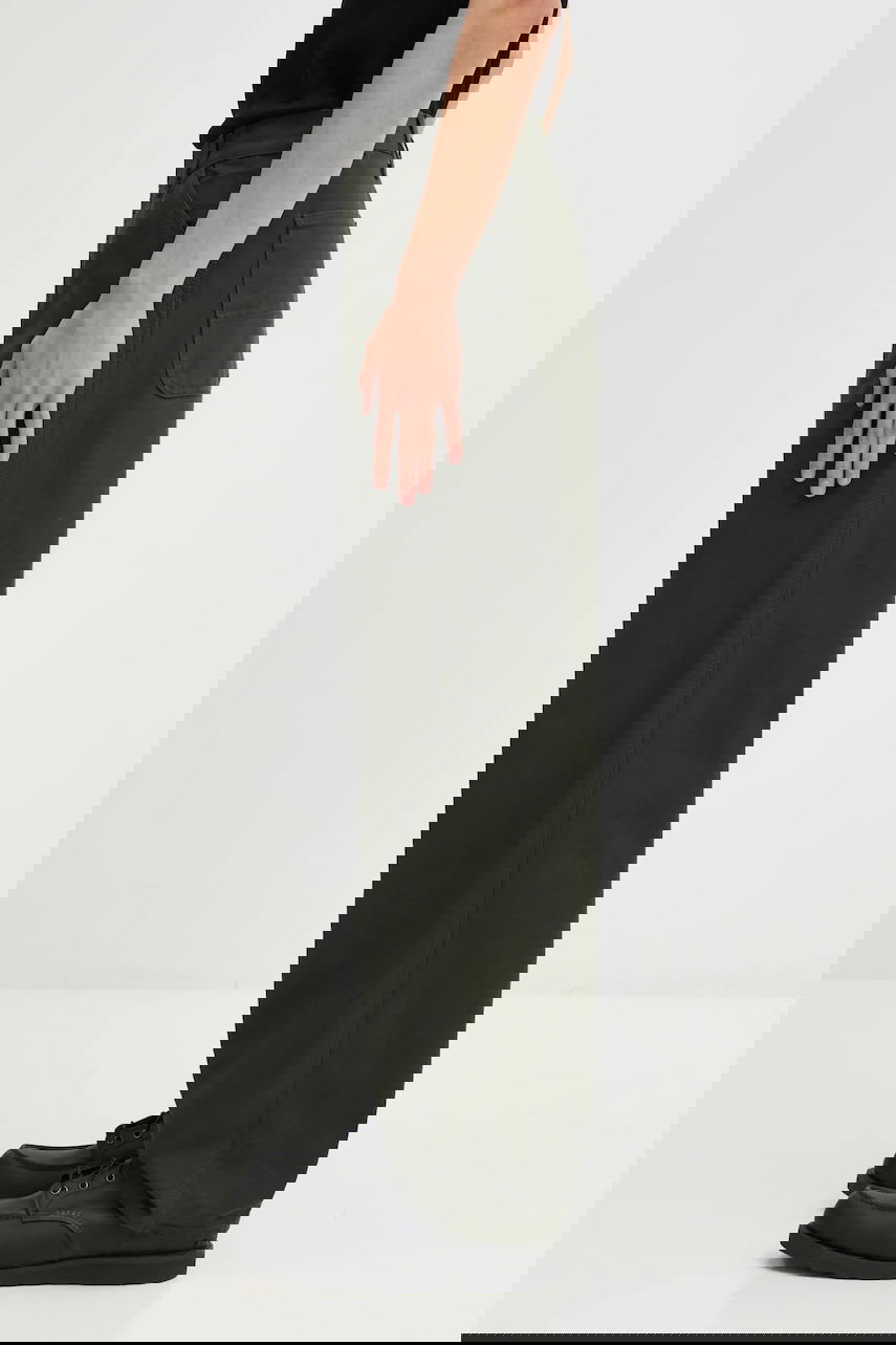 Панталони Carhartt WIP Cotton Loose Fit Simple Pant Зелено | I031220.4902, 1