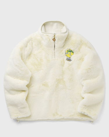 Яке Casablanca Faux Fur Half-Zip Jacket Бяло | M-AW25-OT-228-01, 0