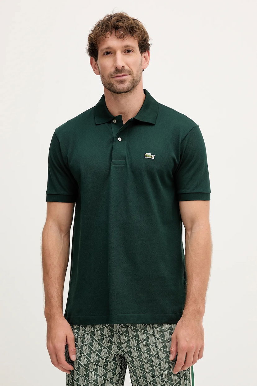 Поло тениска Lacoste Lacoste L1212 Polo Shirt Зелено | L1212.YZP
