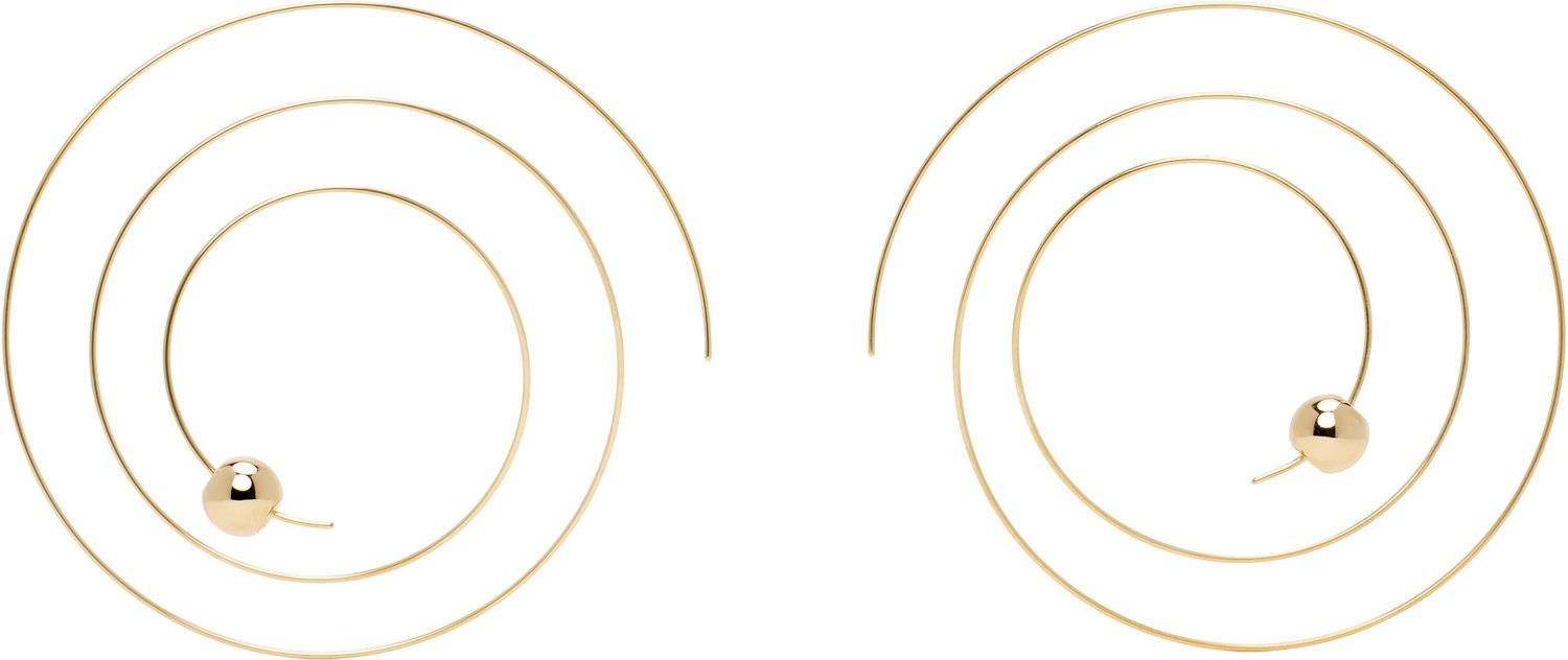 Обеци Alaïa ALAÏA Thin Spiral Earrings Металик | AA2B128LA043, 0