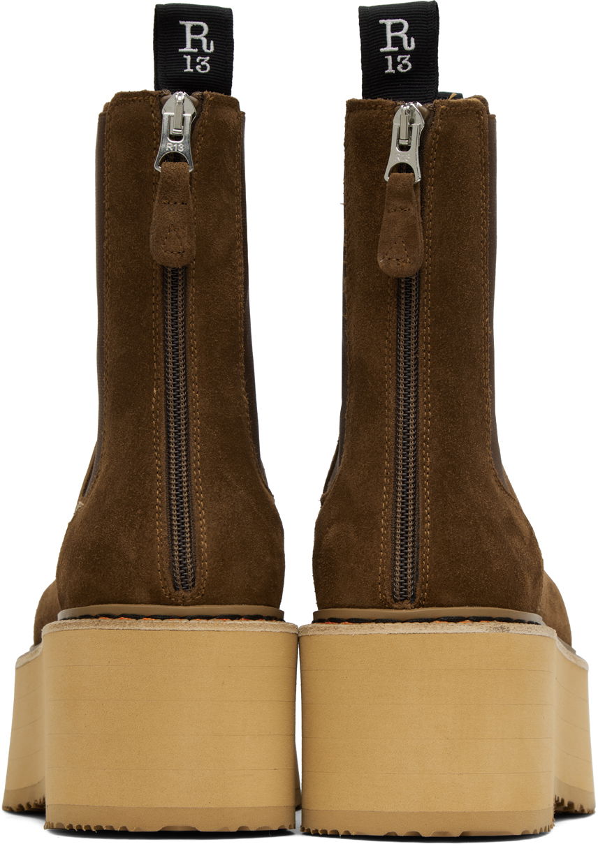 Облекло R13 R13 Double Stack Chelsea Boots Кафяво | R13S0245-07, 1