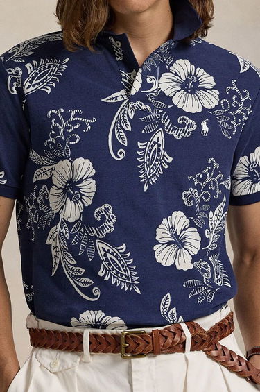 Поло тениска Polo by Ralph Lauren Polo Ralph Lauren Floral Print Polo Shirt Синьо | 710956684, 3