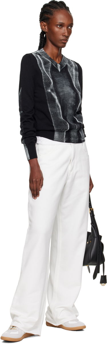 Панталони Maison Margiela MM6 Maison Margiela Brushed Sweat Jersey Trousers Бяло | S52KA0548 M25014, 3