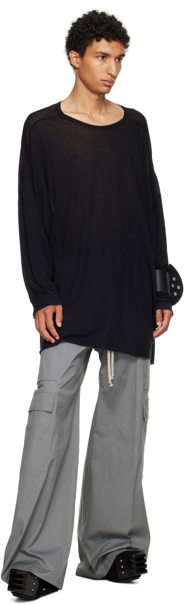 Тениска Rick Owens Rick Owens Concordians Tommy T-Shirt Черно | RU02E1276 UC, 3