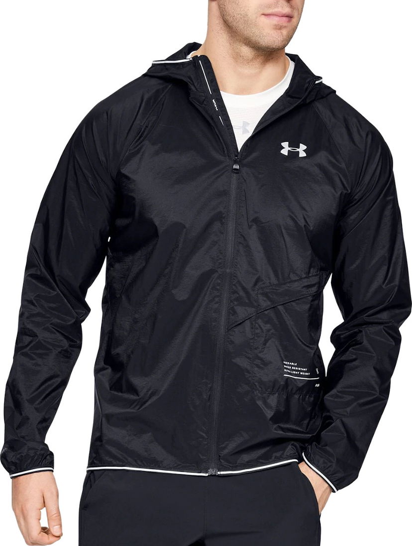 Ветровка Under Armour Packable Water-Resistant Running Jacket Черно | 1326597-001