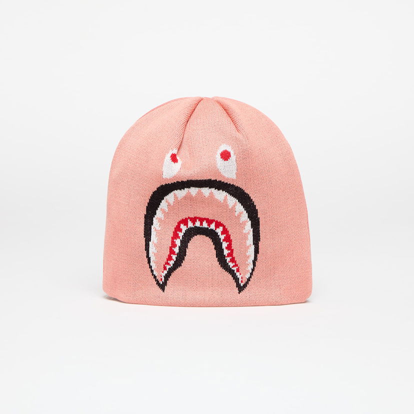 Шапка BAPE Shark Knit Hat Розово | 001HTK701007M PNK