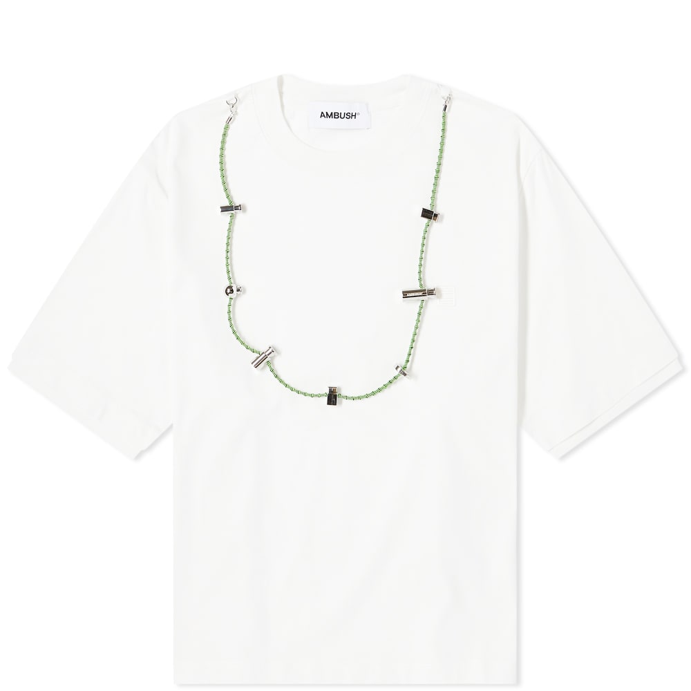 Тениска Ambush Cord Collar Tee Бяло | BWAA031F22JER0010202, 0
