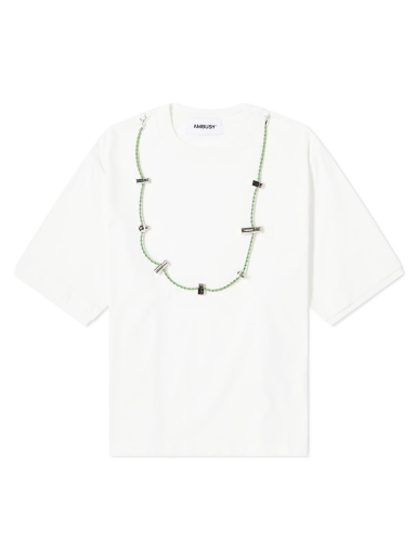 Тениска Ambush Cord Collar Tee Бяло | BWAA031F22JER0010202