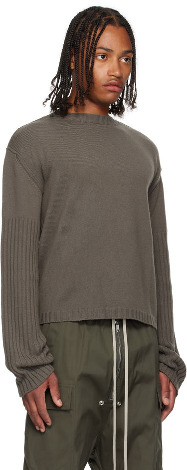 Пуловер Rick Owens Rick Owens Gray Concordians Round Neck Sweater Сиво | RU02E1665 KLWS, 1