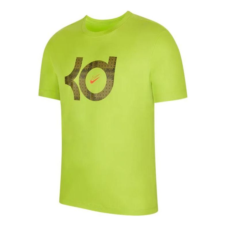 Тениска Nike KD Front Logo Short Sleeves T-Shirt Зелено | DQ1876-321