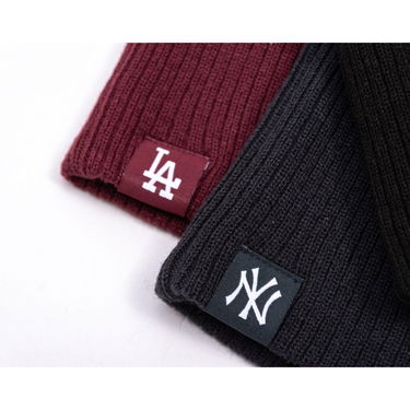 Шапка New Era MLB Essential Skully Beanie LA Dodgers One Size Бургунди | 60691106, 5