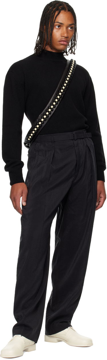 Пуловер LEMAIRE Lemaire Mock Neck Sweater Черно | TO1426 LK1029, 4