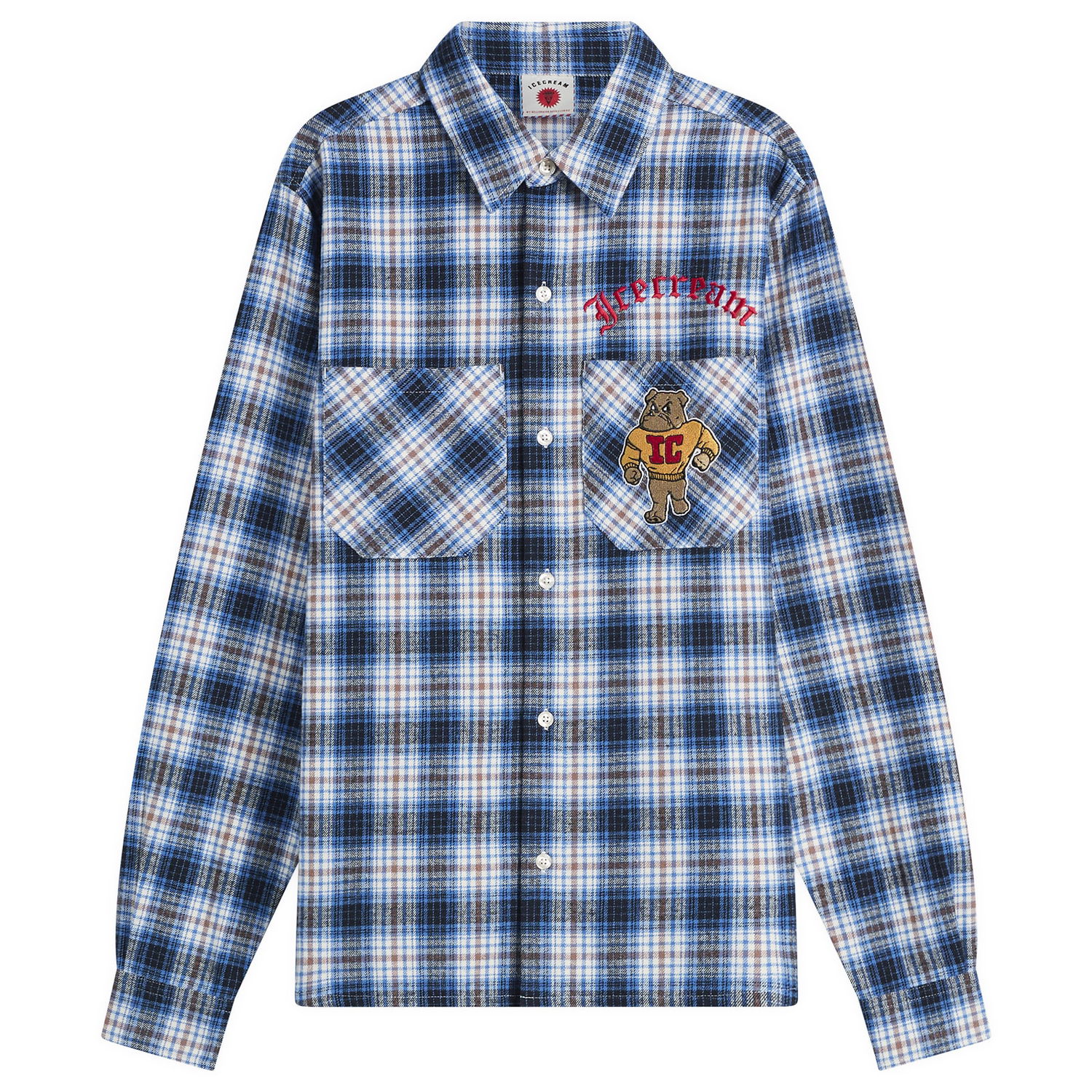 Риза BBC IceCream Mascot Check Shirt Многоцветен | IC25413-BLU, 1