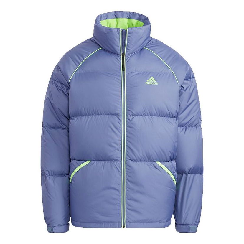 Пухо яке adidas Performance Terrex Super Puffy Stand Collar Down Jacket Лилаво | H20753