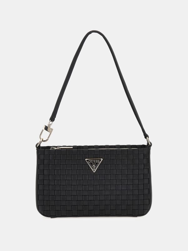Чанта през рамо GUESS Twiller Woven Mini Shoulder Bag Кафяво | HWWG9310720, 0
