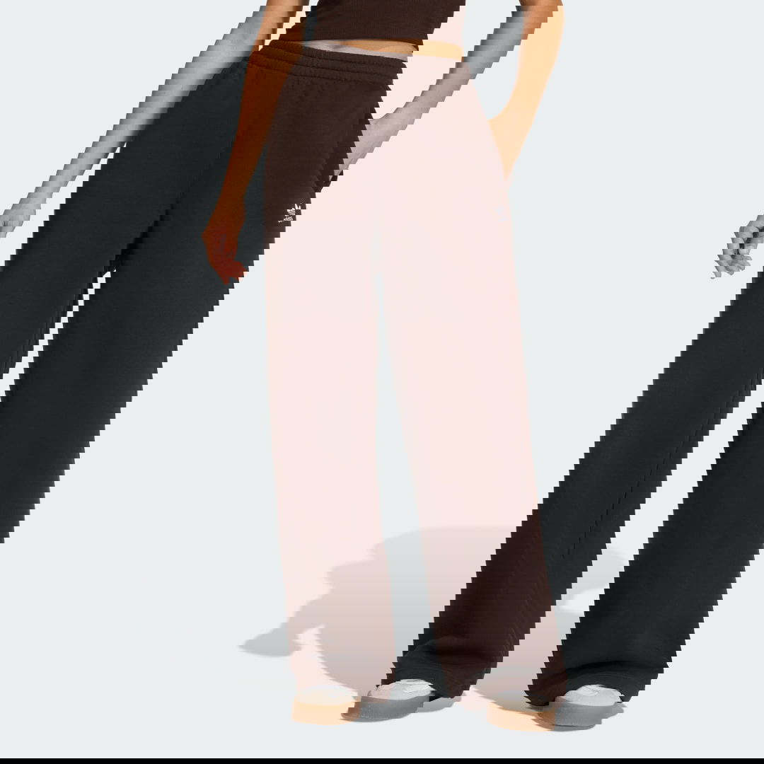 Спортни панталони adidas Performance Essentials Wide Leg Fleece Pants Кафяво | KC9135, 0