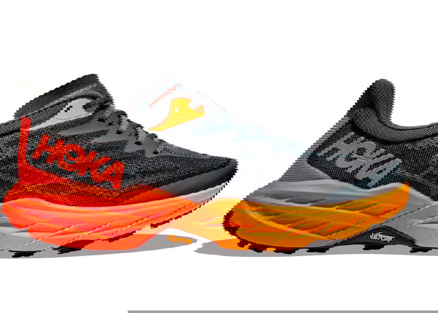 Кецове и обувки Hoka One One Speedgoat 5 Castlerock Flame Черно | 1123157-CFLM, 0