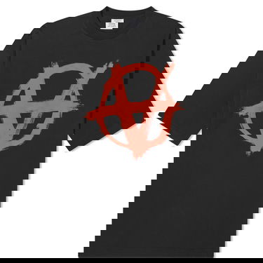 Тениска VETEMENTS Double Anarchy T-Shirt Черно | UE64TR990BR, 0