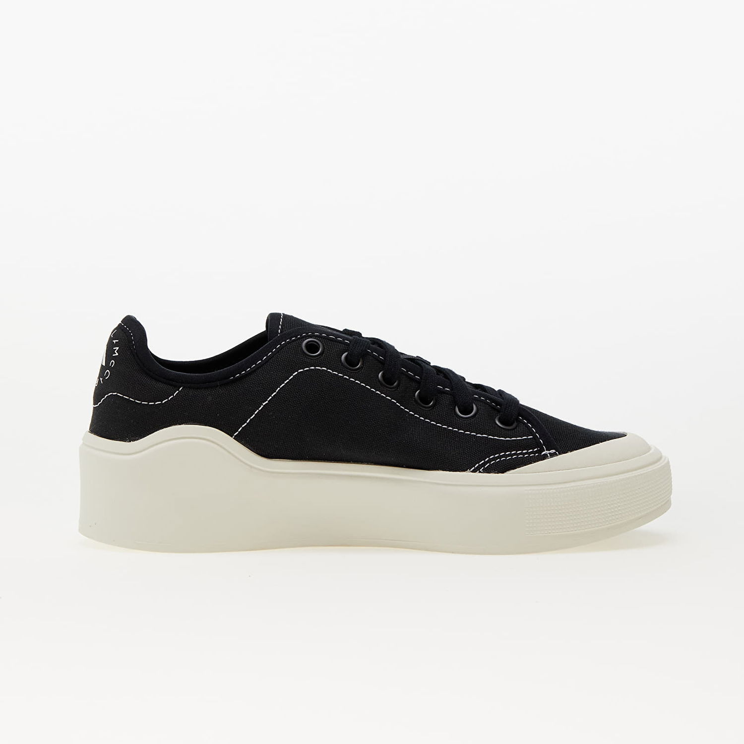 Кецове и обувки adidas Performance Stella McCartney x Court Cotton Core Black/ Core Black/ Off White Черно | HP5702, 1