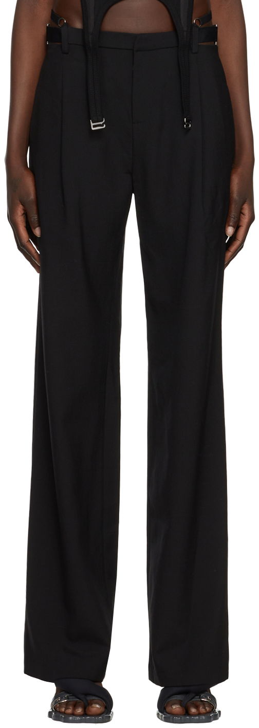 Панталони Dion Lee Dion Lee Lingerie Wool Trousers Черно | C2279P22, 0