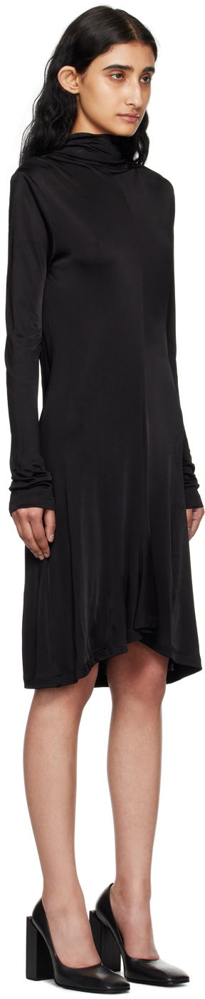 Pокля Helmut Lang Helmut Lang Cowl Neck Midi Dress Черно | O05HW601, 1