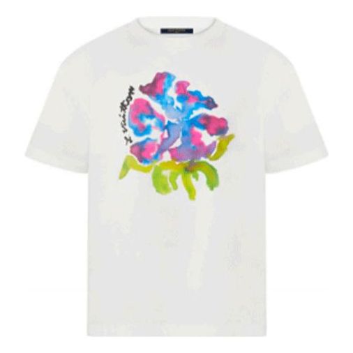 Тениска Louis Vuitton SS22 Printed T-Shirt Бяло | 1A9GP3
