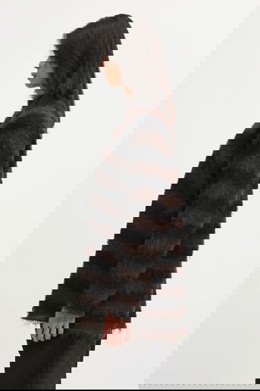 Пуловер UNDERCOVER Fuzzy Striped Mock Neck Sweater Многоцветен | UC2E4904-1, 4