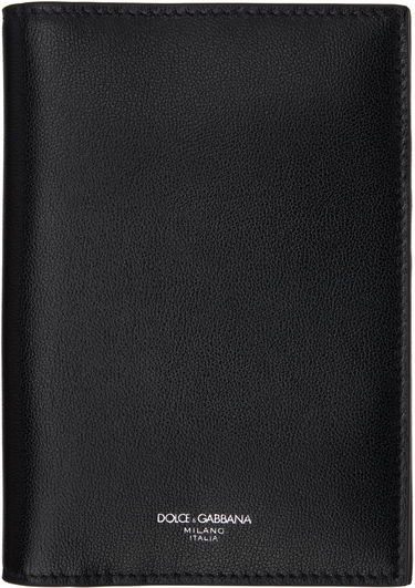 Портфейл Dolce & Gabbana Dolce&Gabbana Calfskin Passport Holder Черно | BP2215AV956, 0