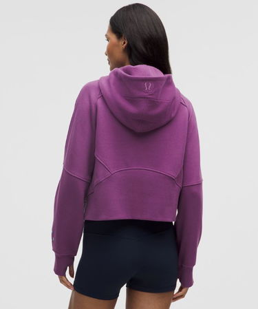 Суитчър lululemon Oversized Cropped Full Zip Hoodie Лилаво | prod20000051, 2