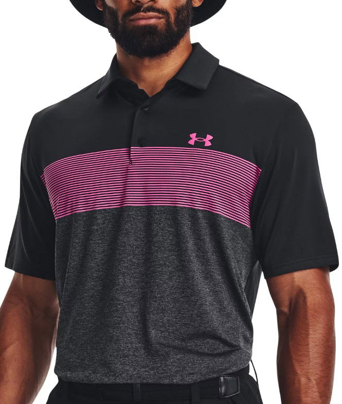 Поло тениска Under Armour UA Playoff 3.0 Stripe Бургунди | 1378676-003, 0