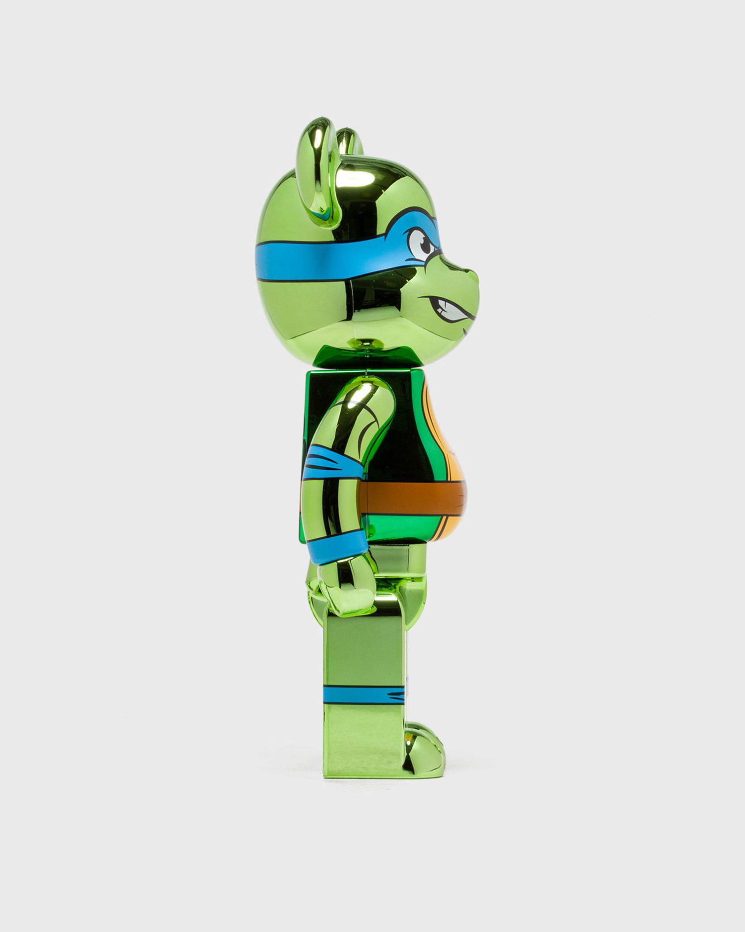 Колекционерско Medicom Toy TMNT LEONARDO CHROME 1000% BE@RBRICK Figure Зелено | MED1686, 1