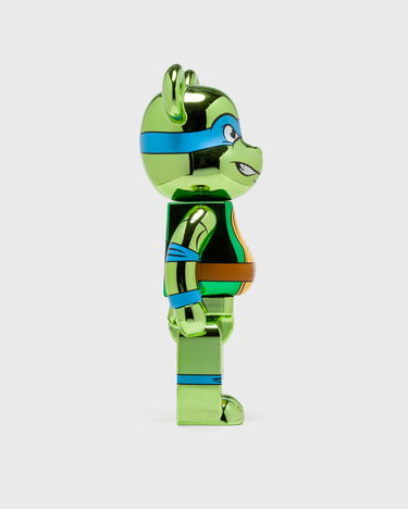 Колекционерско Medicom Toy TMNT LEONARDO CHROME 1000% BE@RBRICK Figure Зелено | MED1686, 1