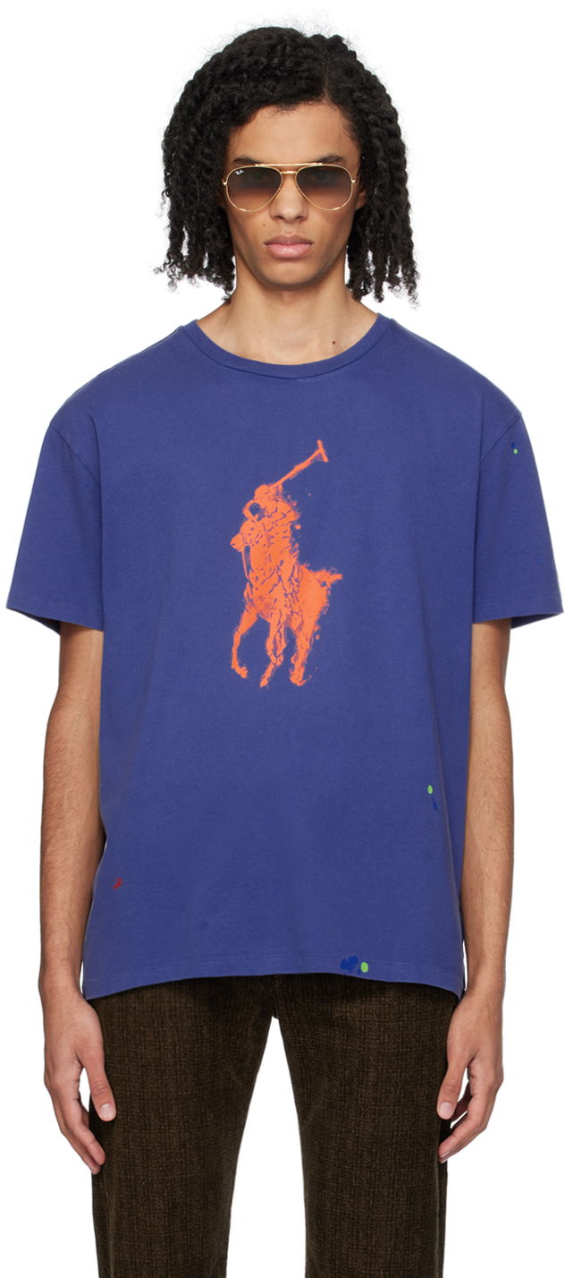 Тениска Polo by Ralph Lauren Blue Big Pony T-Shirt Синьо | 710936387003