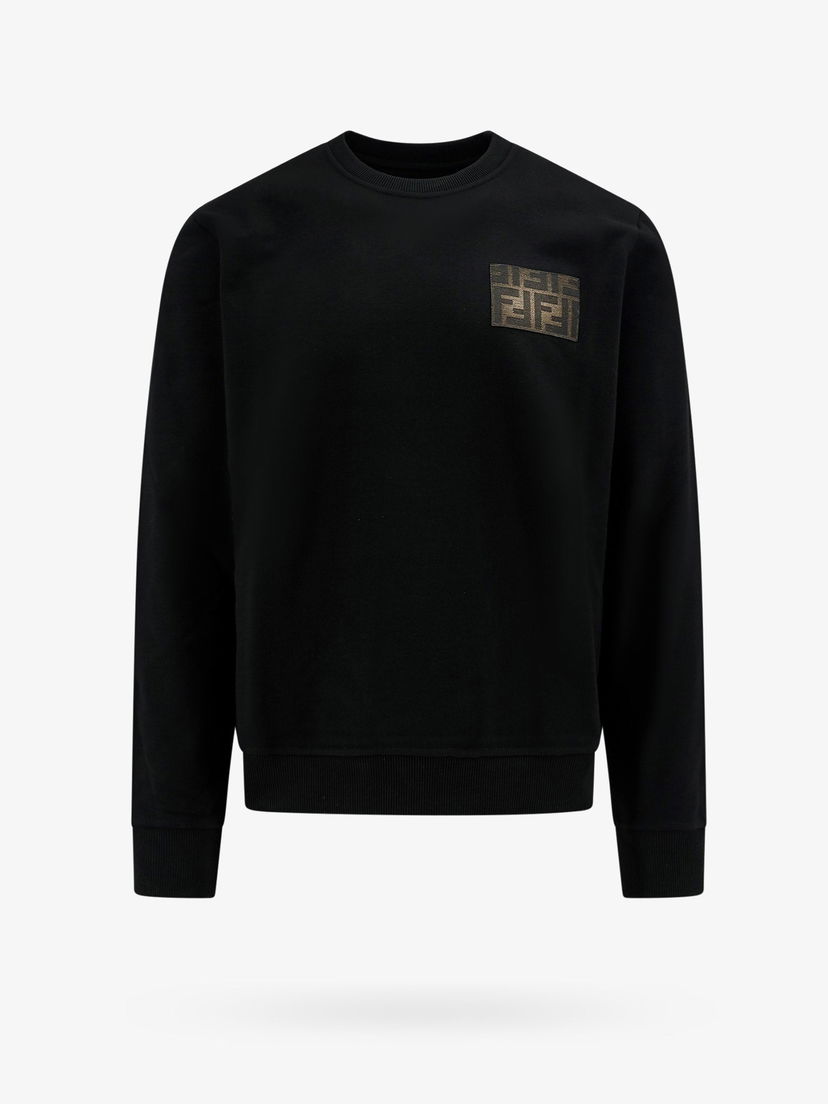 Суитчър FENDI Sweatshirt Crewneck Черно | FY0178AQJ9F0QA1