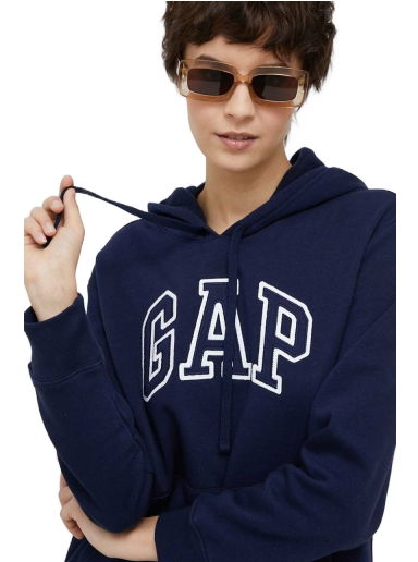 Суитчър GAP Embroided Logo Hoodie Тъмно синьо | 463506.00NAVYUNIF