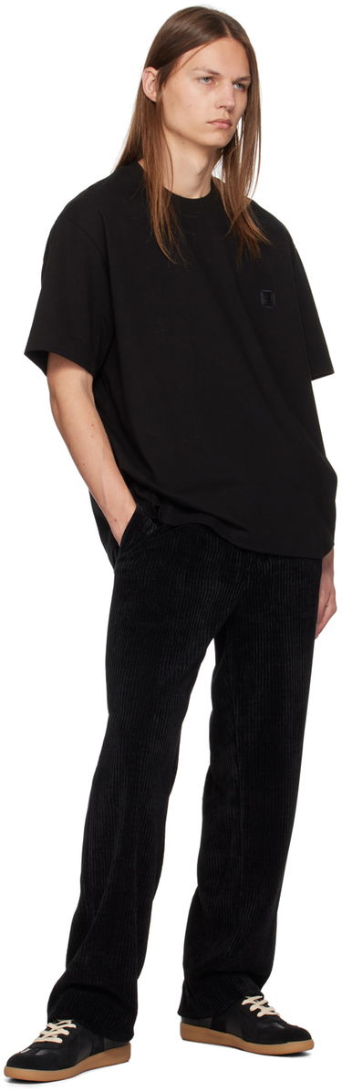 Тениска Solid Homme Quantum Relaxed Fit Patch T-Shirt Черно | S243TS55, 3