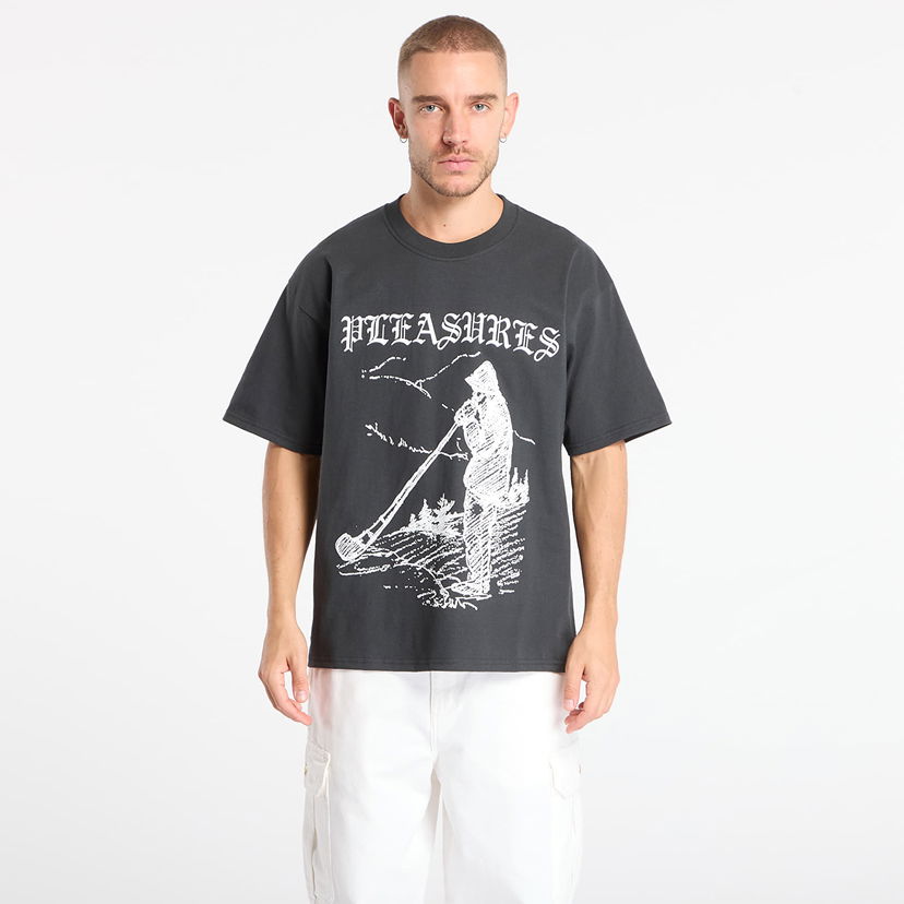 Тениска Pleasures Pipe T-Shirt XXL Сиво | P25F079-BLACK