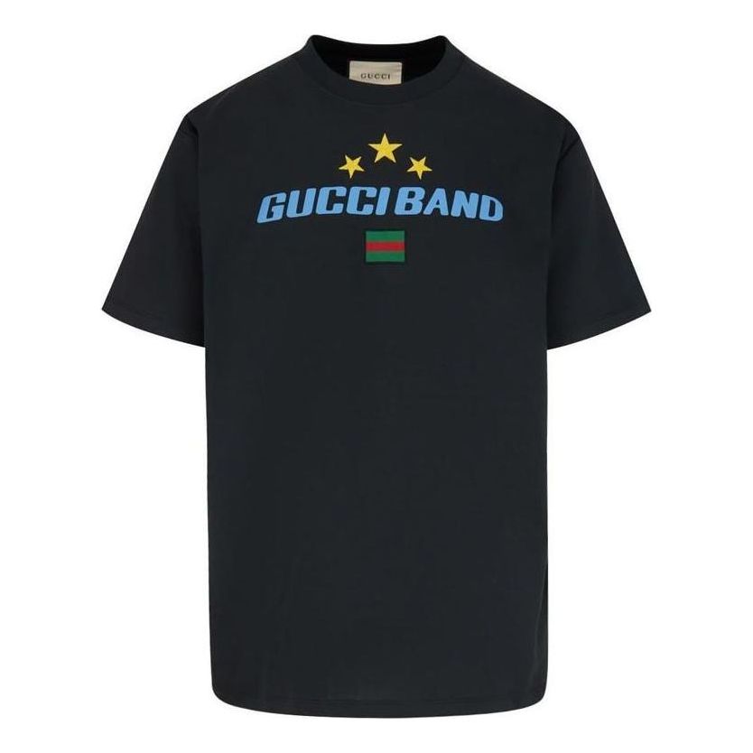 Тениска Gucci Oversize T-Shirt with Logo Черно | 565806-XJB2W-1142, 0